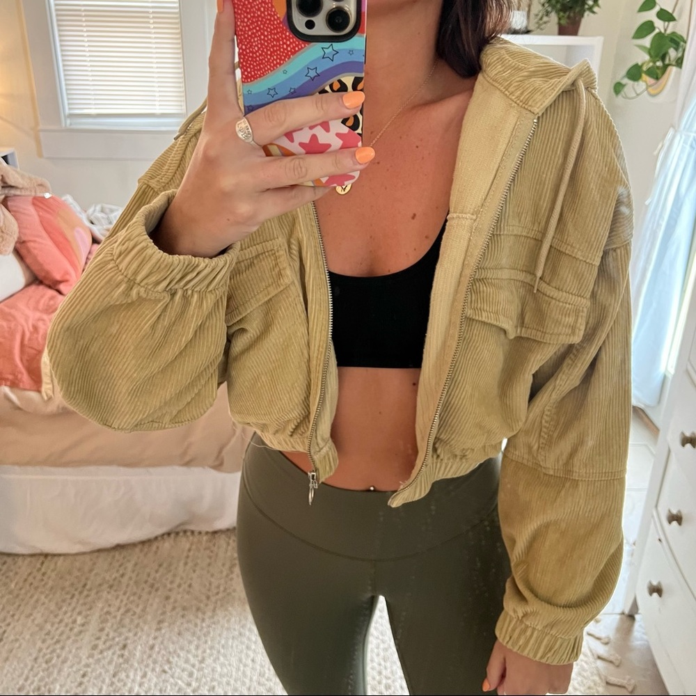 BDG Corduroy Patch Pocket Cropped Jacket